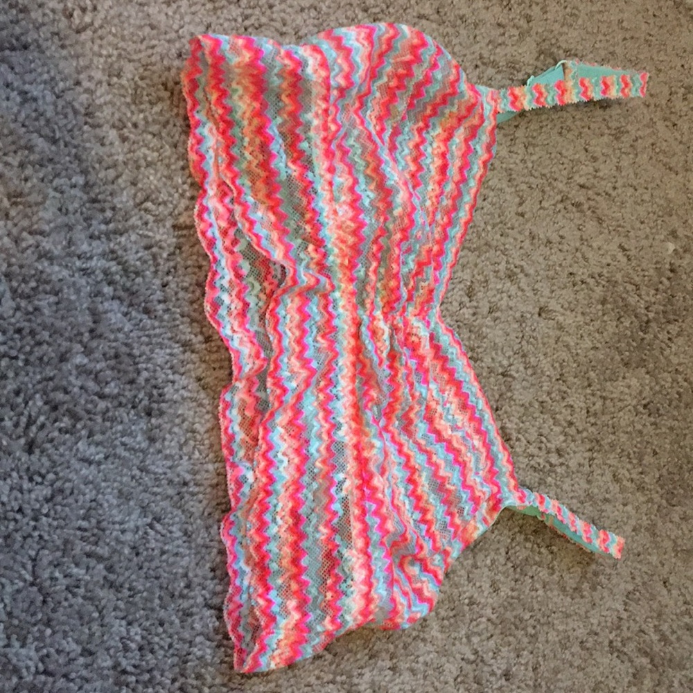 Pink VS Multi colored bralette w/o padding